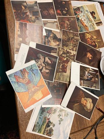 Oude Kunst Ansicht kaarten, potter, rembrandt, vermeer, gogh beschikbaar voor biedingen