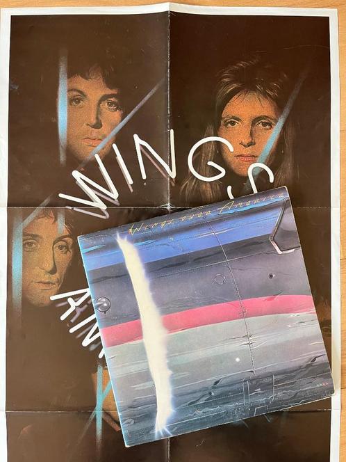 Paul McCartney - Wings over America Beatles poster lp vinyl, Cd's en Dvd's, Vinyl | Pop, Gebruikt, 1960 tot 1980, 12 inch, Ophalen of Verzenden