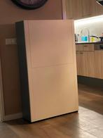 Grijs/ wit computerkast, Ophalen, 70 tot 120 cm, 120 tot 170 cm, Zo goed als nieuw