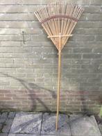 Bamboe bladhark, bladerhark, gazonhark, grashark, waaier, Tuin en Terras, Ophalen, Gebruikt, Hark
