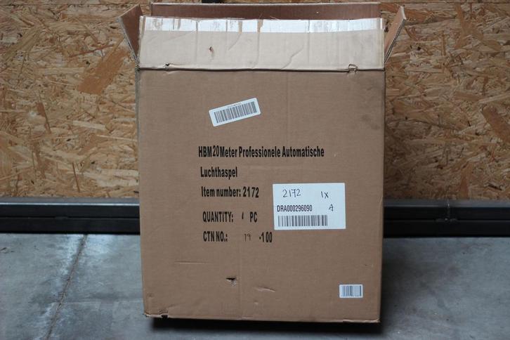 luchtslang haspel NIEUW 20 mtr, Doe-het-zelf en Verbouw, Compressors, Nieuw, Ophalen