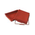 3x Silikomart Siliconen Bakvorm Rechthoek 28x22x4 +Ring 11,-, Ophalen of Verzenden, Zo goed als nieuw, Taarten, Bakvorm