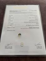 Natuurlijke saffier 3,16 ct – blauwgroen & geel, Ophalen of Verzenden, Zo goed als nieuw