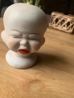 Porseleinen poppenhoofd - Lachen/Huilen/Slapen, Antiek en Kunst, Ophalen of Verzenden