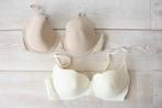 Ecru en huidskleurige T-shirt BH's 85C, Hunkemöller, Ophalen of Verzenden, Beige, BH