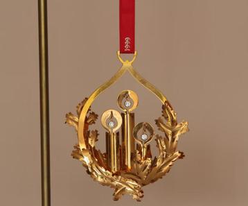 verzamelobject Georg Jensen KERST ORNAMENT verguld '99design beschikbaar voor biedingen