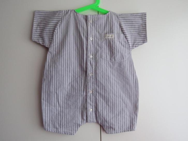 Handgemaakt zomerpakje met streepjes maat 80 NIEUW, Kinderen en Baby's, Babykleding | Maat 80, Nieuw, Jongetje of Meisje, Pakje