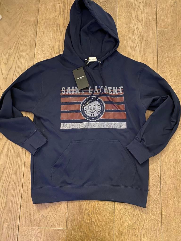 Saint laurent trui, Kleding | Heren, Truien en Vesten, Nieuw, Maat 48/50 (M), Blauw, Ophalen of Verzenden