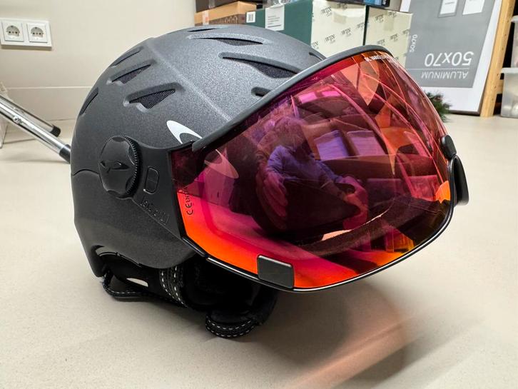 CP Cuma Cashmere skihelm zwart, Sport en Fitness, Skiën en Langlaufen, Zo goed als nieuw, Overige typen, Skiën, Overige merken