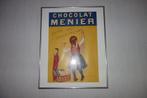 Reclameplaat Chocolat Menier passe partout, Verzamelen, Merken en Reclamevoorwerpen, Ophalen of Verzenden, Zo goed als nieuw, Reclamebord