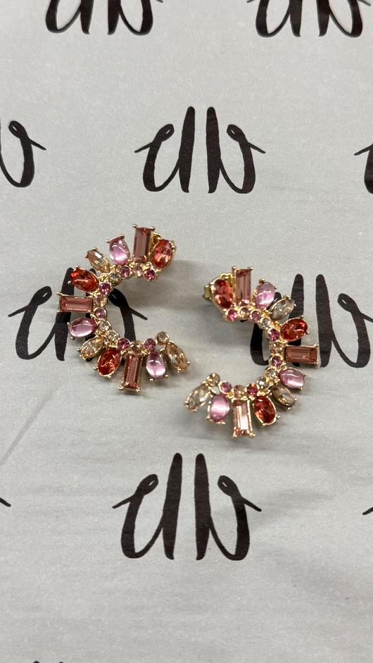 Nieuwe paulie pocket oorbellen CRYSTAL KYRA EARRINGS - BLUSH, Sieraden, Tassen en Uiterlijk, Oorbellen, Nieuw, Knopjes of Stekers