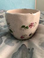 Bloempot met bloemmotief, Tuin en Terras, Bloempotten, Ophalen, Gebruikt, Rond, Binnen