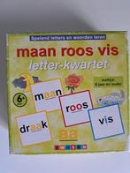 Maan Roos Vis Letterkwartet - Zwijsen, Hobby en Vrije tijd, Gezelschapsspellen | Bordspellen, Een of twee spelers, Ophalen, Gebruikt