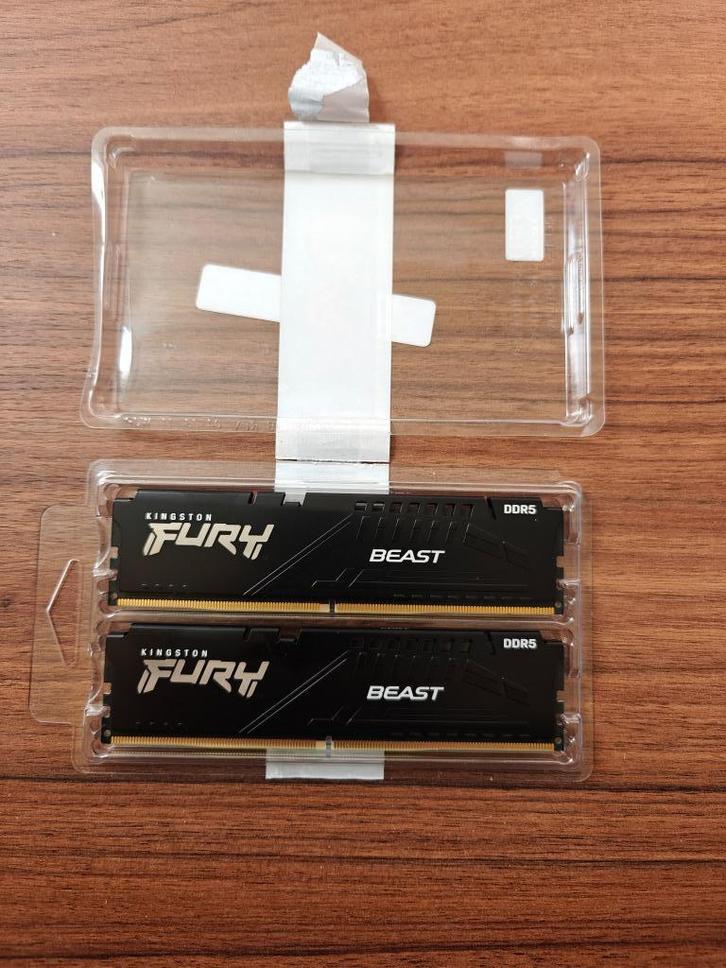 Kingston Fury Beast 16GB RAM DDR5 geheugen (2x 8GB), Computers en Software, RAM geheugen, Zo goed als nieuw, Desktop, 16 GB, DDR5