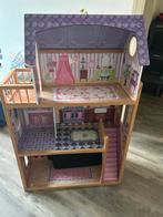 Kidkraft houten poppenhuis, 3 verdiepingen en balkon!, Kinderen en Baby's, Speelgoed | Poppenhuizen, Zo goed als nieuw, Verzenden