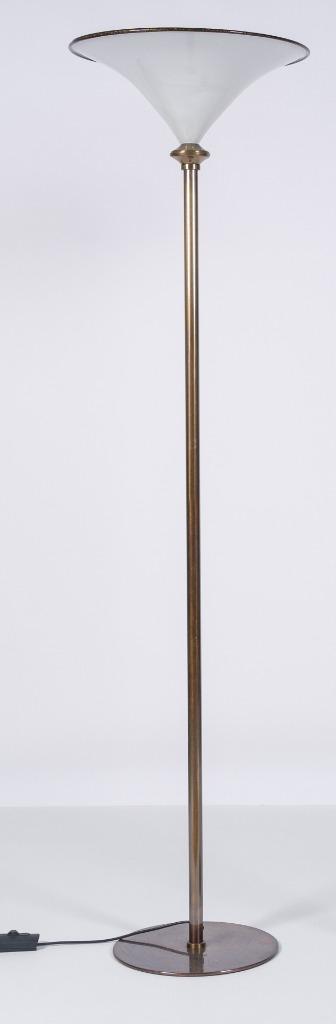 vloerlamp Barovier & Toso, Murano Venetia, Huis en Inrichting, Lampen | Vloerlampen, Gebruikt, 150 tot 200 cm, Glas, Metaal, Ophalen