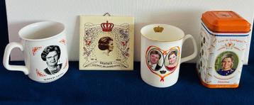 Koninklijk Huis beker tegel blik € 10 in 1 koop 4 items beschikbaar voor biedingen