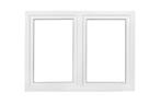 Kunststof Kozijn Draaikiep Draaikiep  B146 H106cm Wit Intrek, Niet ingevuld, Kunststof, Raamkozijn, Niet ingevuld