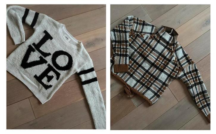 2 Fuzzy truien winter maat XS / S, Kleding | Dames, Truien en Vesten, Gedragen, Maat 36 (S), Wit, Ophalen of Verzenden