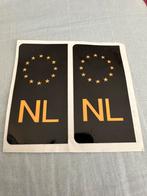 NL kentekenplaat sticker zwart, Nieuw, Auto of Motor, Ophalen of Verzenden