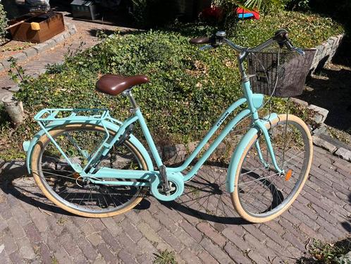 Elops 520 damesfiets blauw maat L, Fietsen en Brommers, Fietsen | Dames | Damesfietsen, Gebruikt, Overige merken, Versnellingen