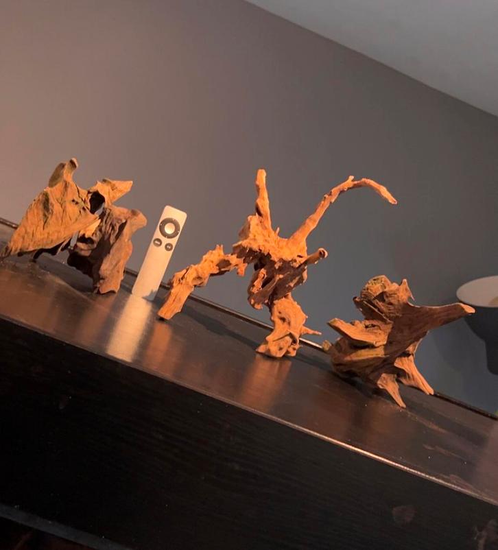 Stukjes Kienhout / Driftwood / Spiderwood, Hout Decoratie, Dieren en Toebehoren, Vissen | Aquaria en Toebehoren, Zo goed als nieuw