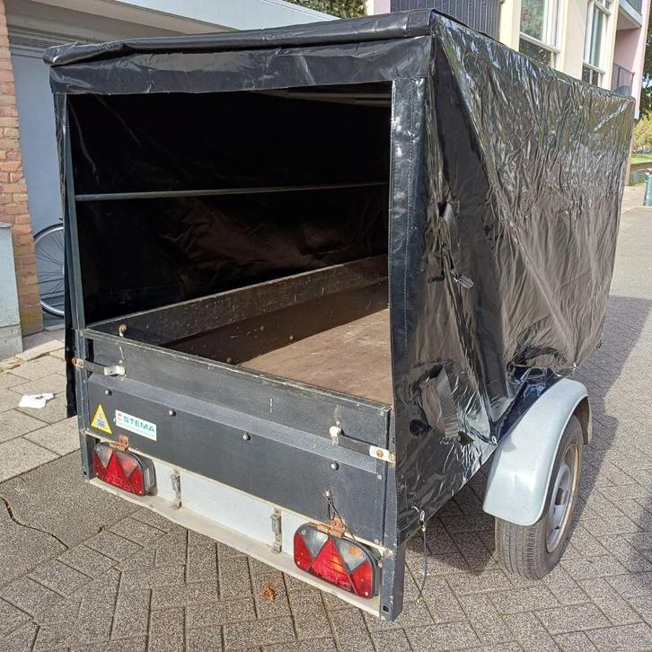 Gegalvaniseerde aanhanger met [ fabrieks ] nieuwe huif STEMA, Auto diversen, Aanhangers en Bagagewagens, Zo goed als nieuw, Ophalen