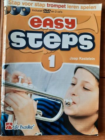 lesboek trompet-Easy Steps trompet deel 1- -met cd's+ dvd- beschikbaar voor biedingen