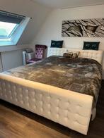 Bed incl alle toebehoren matrassen dekens kussens etcc, Ophalen, Overige materialen, Gebruikt, Wit