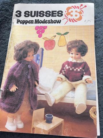 Poppen tijdschrift leuke kleertjes breien/haken jaren 80. beschikbaar voor biedingen