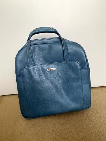 Vintage Samsonite reistas - model Silhouette II - lichtblauw beschikbaar voor biedingen