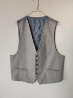 Vintage gilet / waistcoat / print / grijs / medium / M /, Kleding | Heren, Kostuums en Colberts, Maat 48/50 (M), Vintage, Ophalen of Verzenden