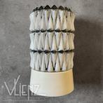 Vintage, midcentury plafondlamp cilinder, frosted glass lamp, Huis en Inrichting, Lampen | Plafondlampen, Gebruikt, -, -, Ophalen of Verzenden
