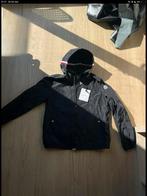 Moncler windbreaker (3) met bon/receipt, Maat 52/54 (L), Moncler, Zwart, Nieuw