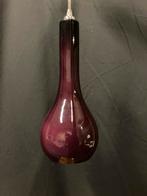 Nordlux Paarse Glazen Hanglampen - 3 - scandinavisch design, Ophalen of Verzenden, Gebruikt, Glas, Minder dan 50 cm