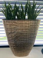 Mooie bloempot Goudkleur Colmore, Huis en Inrichting, Woonaccessoires | Vazen, Ophalen, Overige materialen, Overige kleuren, Zo goed als nieuw