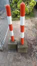 Rood wit paal ijzer afzetpaal, Ophalen, Gebruikt, Minder dan 180 cm, Palen