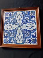 Mooi oud tegel tableau  ,4 pas met ophang punt, Antiek en Kunst, Antiek | Wandborden en Tegels, Ophalen of Verzenden