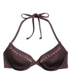 H&M chocolade bruine bikini bikinitop 80C, Nieuw, H&M, Bikini, Ophalen of Verzenden