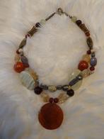 Unieke ketting Handgemaakt, Sieraden, Tassen en Uiterlijk, Kettingen, Ophalen of Verzenden, Nieuw, Overige kleuren, Overige materialen