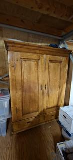 Oude Kast van de Troubadour, Huis en Inrichting, Ophalen, Gebruikt, 100 tot 150 cm, Landelijk