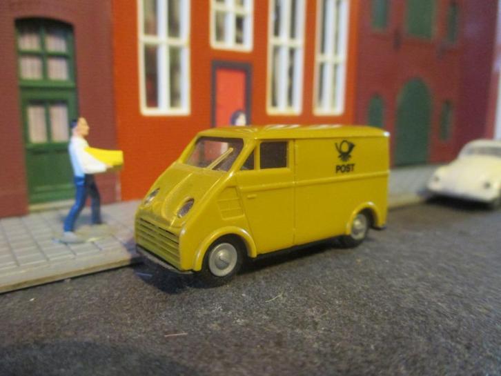 1949-1962 DKW 3=6 F-89L Schnellaster Praliné Post oker, Hobby en Vrije tijd, Modelauto's | 1:87, Zo goed als nieuw, Rietze, Ophalen of Verzenden