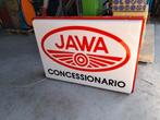 Unieke JAWA motorfietsen lichtbak 2 zijdig en werkend., Ophalen, Reclamebord, Eu, Gebruikt