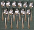 Nr G338: 4 Verzilverde puntfilet ontbijtlepels WMF 90, Antiek en Kunst, Ophalen of Verzenden