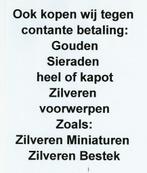 U kan 6 dagen per week gratis uw goud laten taxeren tot15:30, Ophalen of Verzenden, Zilver, Ring