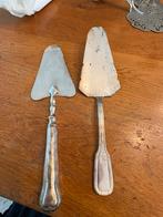 Antiek brocante verzilverd taartschep bewerkt barok schep, Ophalen of Verzenden