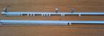 Rails voor gordijnen 2 stuks 2.06 m grijs aluminium, Ophalen, Gebruikt, 200 cm of meer, 200 cm of meer