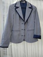 Jasje, H & M. maat 38 blauw/wit gestreept, Kleding | Dames, Jasjes, Kostuums en Pakken, Maat 38/40 (M), H&M, Blauw, Ophalen of Verzenden