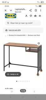 IKEA FJÄLLBO Laptoptafel Zwart - Zo Goed Als Nieuw!, Huis en Inrichting, Ophalen