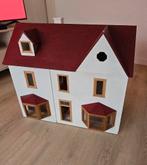Super mooi groot houten poppenhuis met inrichting, Kinderen en Baby's, Speelgoed | Poppenhuizen, Ophalen, Gebruikt, Poppenhuis
